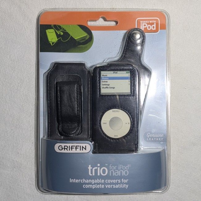 Griffin TRIO for Apple iPod Nano 4 Cases Cover Protector LEATHER NEW