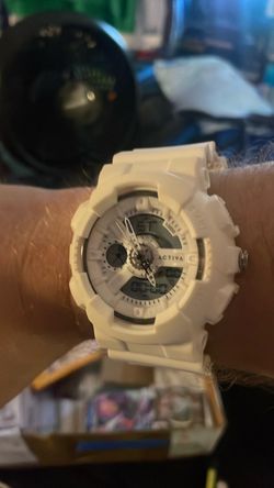 Activa White Ana-Digi Sport Watch