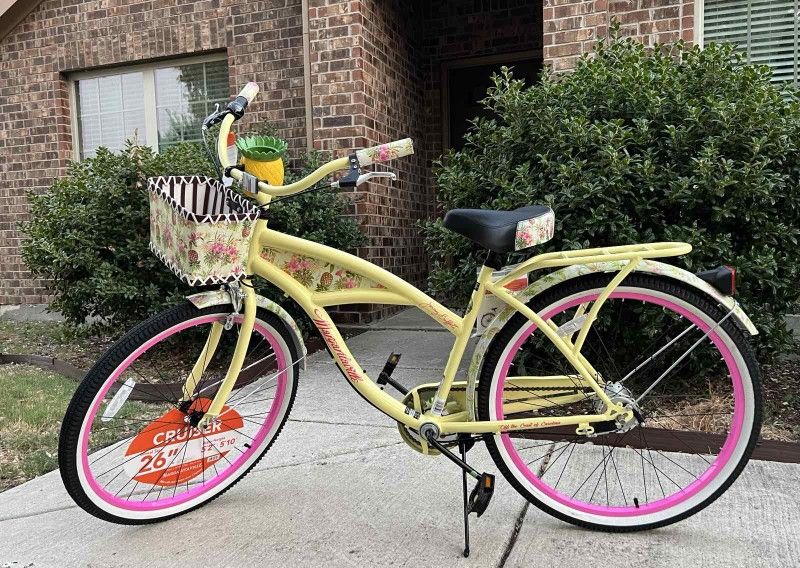 Kent 26" Margaritaville Women's 3-Speed Cruiser Bike, Yellow Bycicle