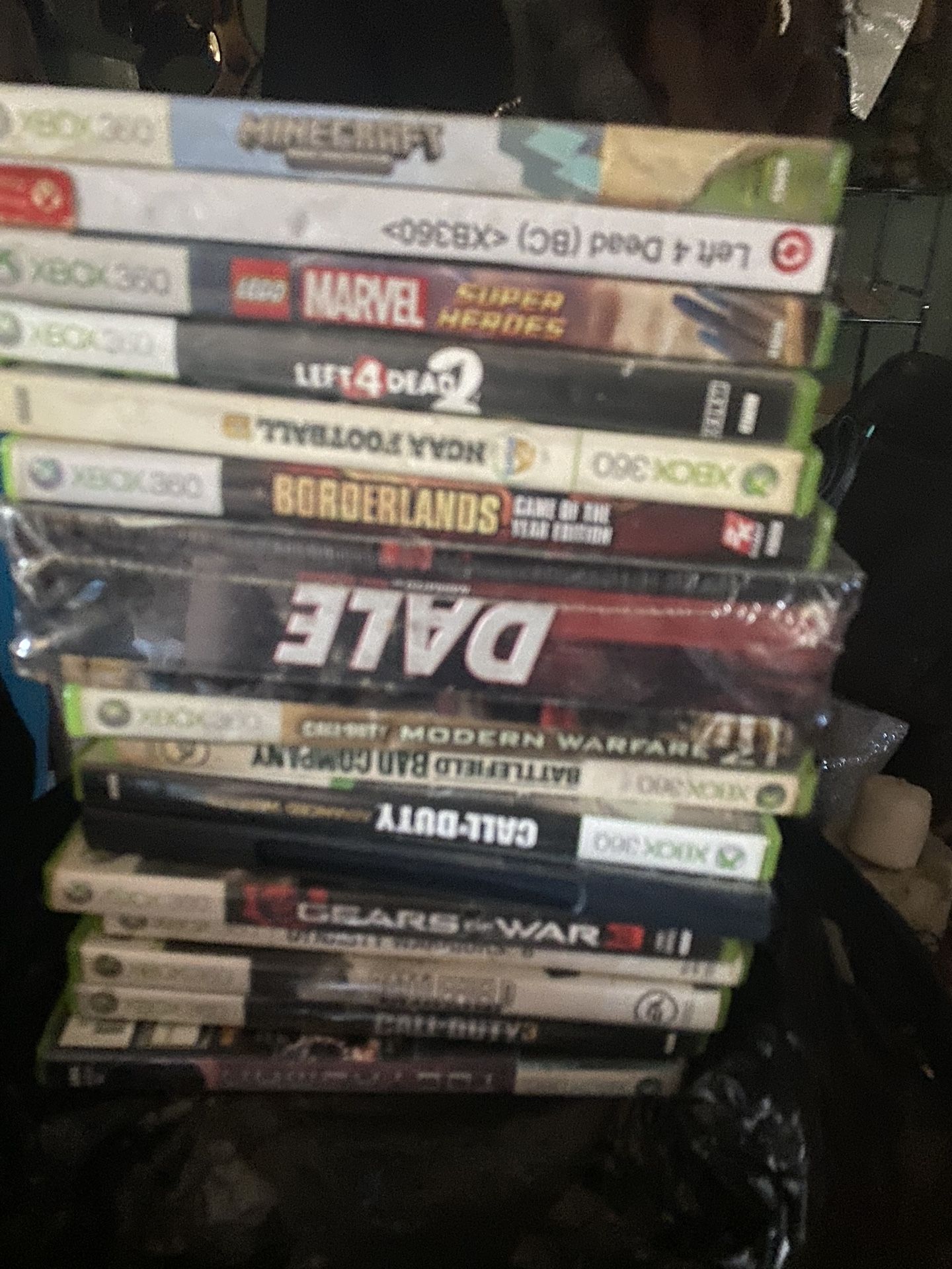 Xbox 360 Lot Games In Cases