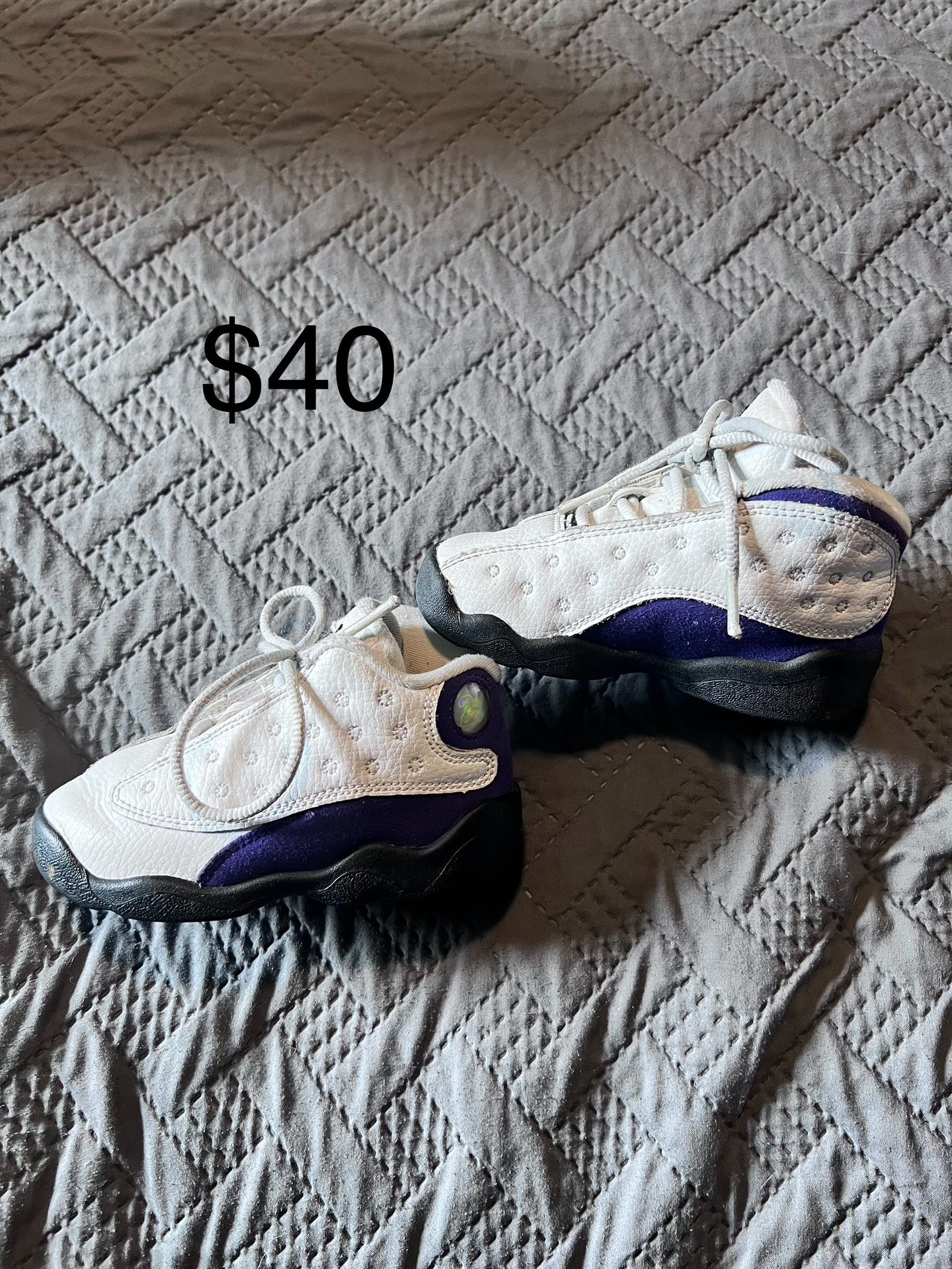 Jordan 13 Retro Purple And White