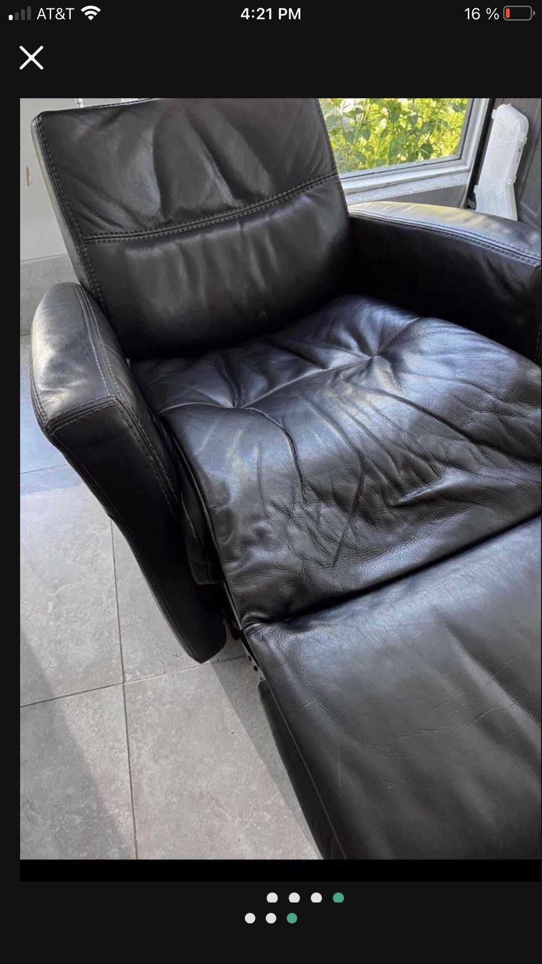 $250 Leather Chair Work Perfect