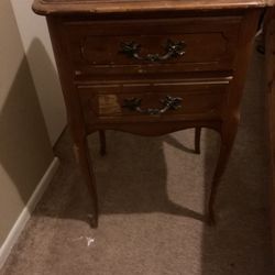 Two ,two Night Stand Tables from 1950. Stock No. 935-A. Restoration Project  that can bring years of enjoyment .