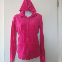 Velour Hoodie, Size S 