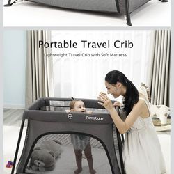 Portable Travel Crib + Free Sheet