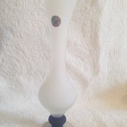 Lavorato A Mano Frosted Glass Bud Vase