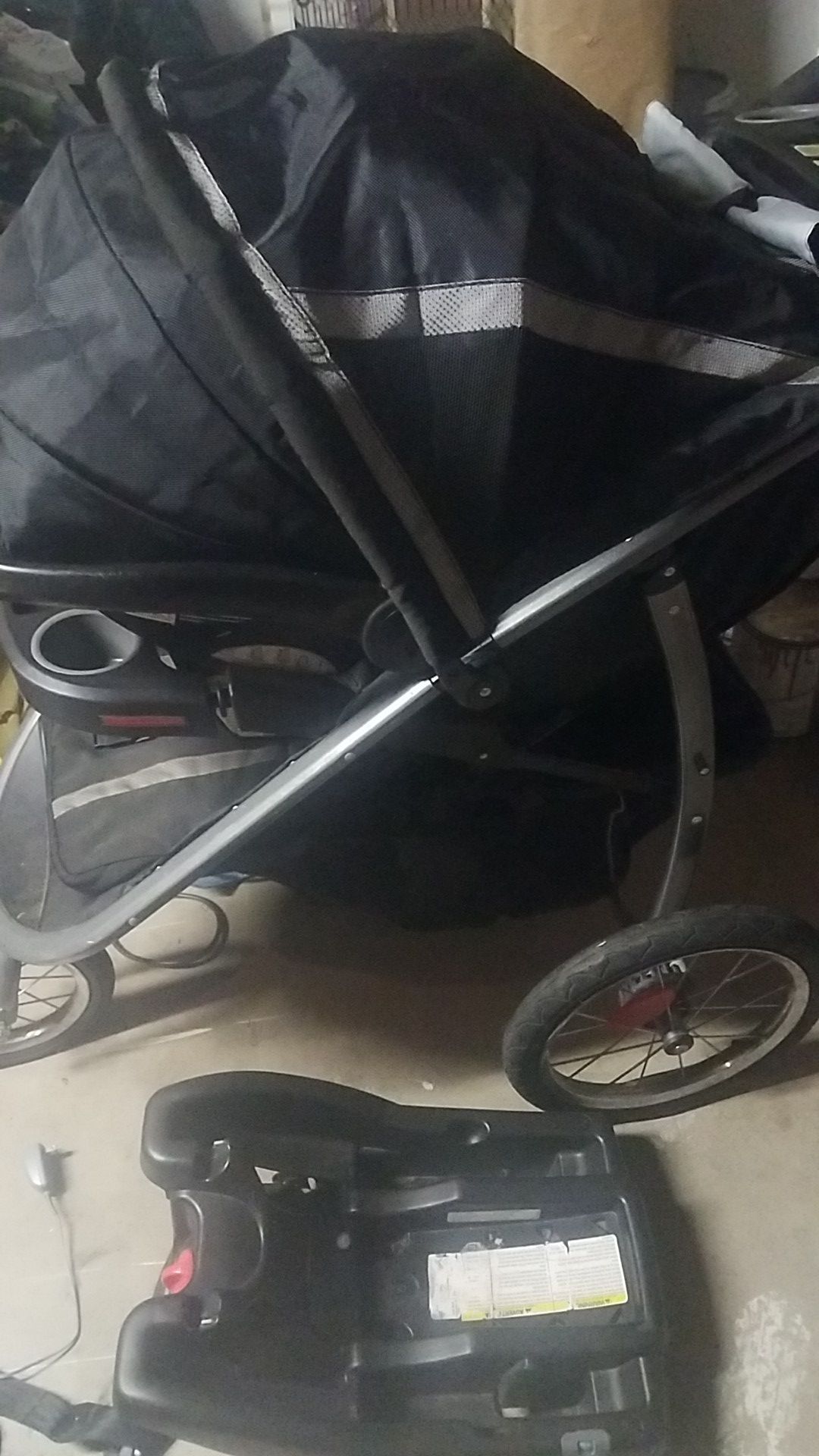 Stroller, car seat, and stand