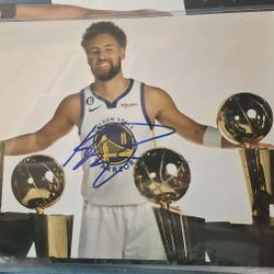 Klay Thompson Signed Autograph 