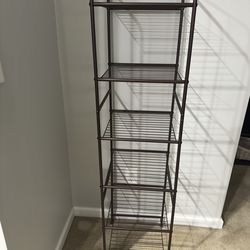 Brown 6-Tier Shelf