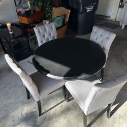 Kitchen Dinning Table With 4 Chairs