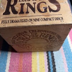 BBC Lord of the Rings Audio Drama 9 CD Set Wooden Box JRR Tolkien