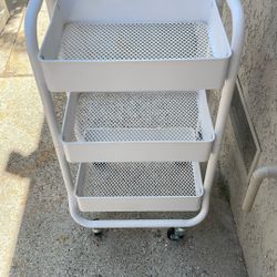 3ft Metal Container Cart With Wheels 