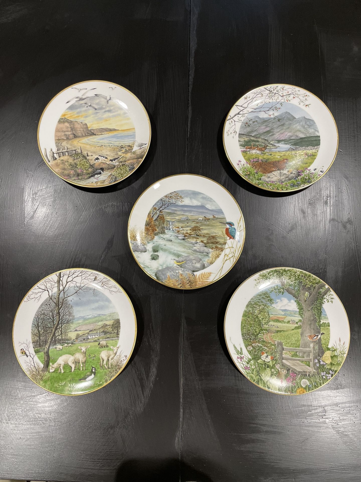5 of 12: Peter Barrett 1979 ‘Country Year’ Collector Plates By FRANKLIN PORCELAIN 