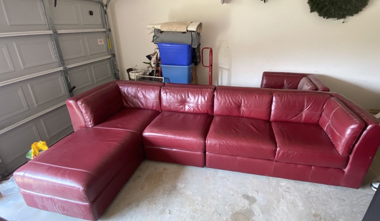 Italian Leather Couch