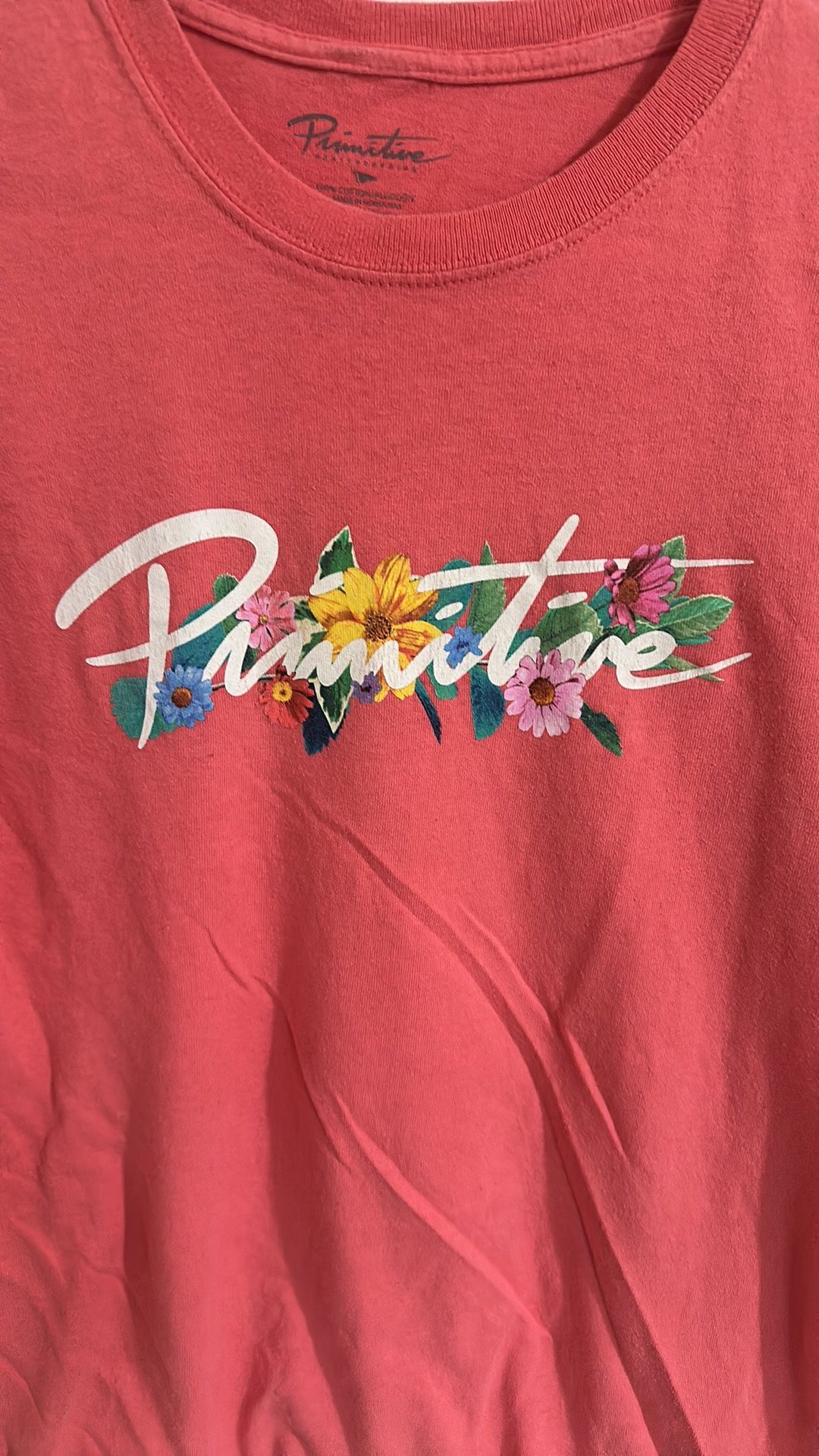 Primitive T Shirt Size Small (floral Design ) 