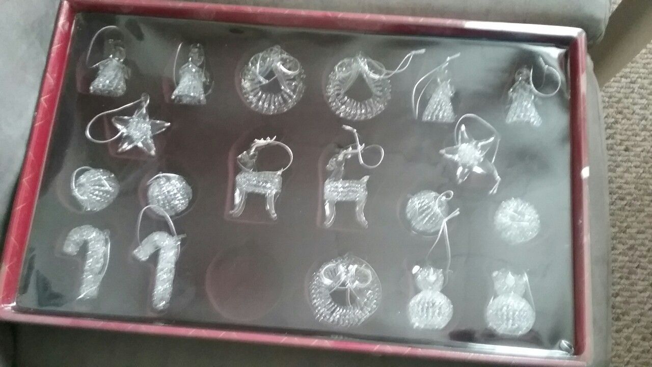 Spun Glass Christmas Ornaments