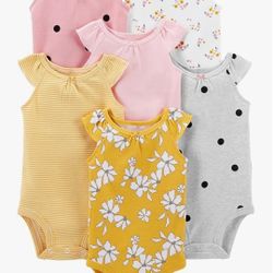 Simple Joys by Carter's baby-girls 6-pack Short-sleeve Bodysuit

