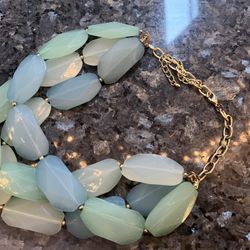 Vintage Costume Turquoise 16 Inch Necklace 