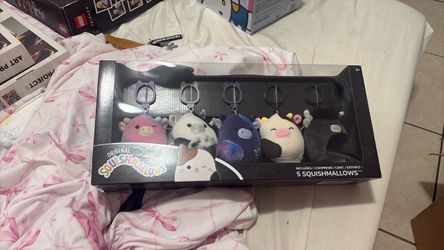 Original Squishmallows 5-Pack Clip-On Set