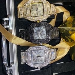 Three-Piece Pack, Black, White, Silver Yellow Resizable New Unisex