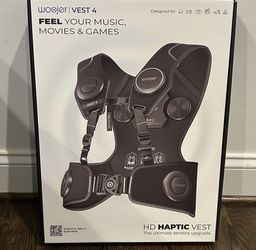 AMAZING! Woojer HD Haptic Vest 4! Like New!