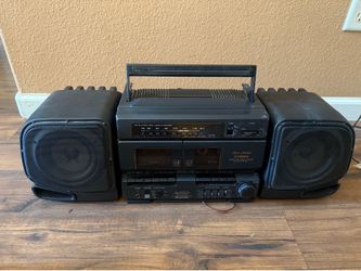 Fisher Stereo Boom Box Tested Working
