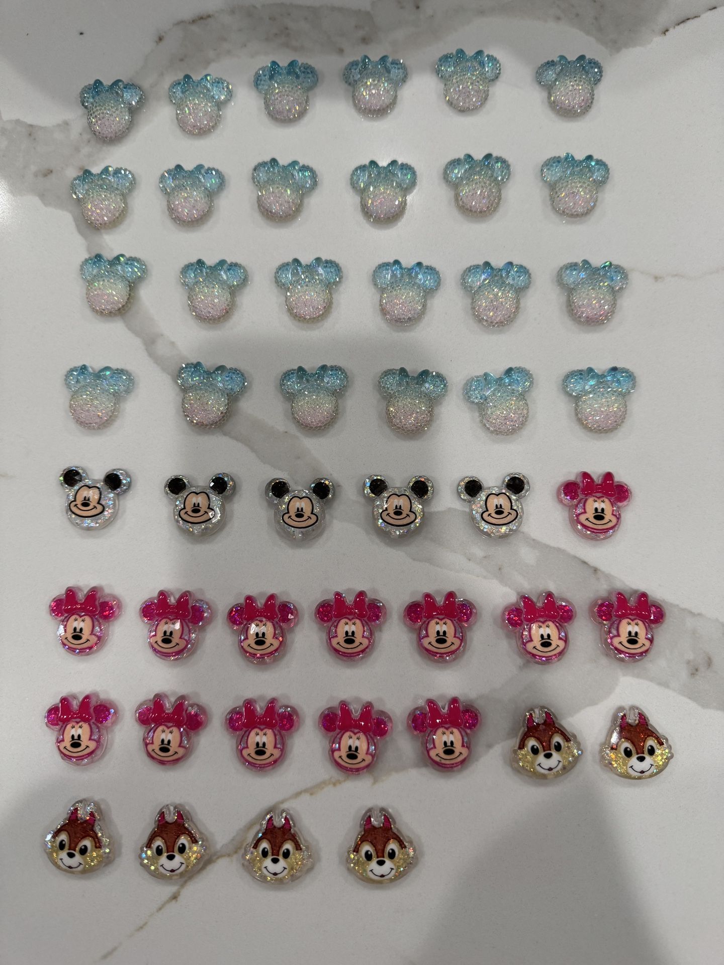 .50 Cents Each #1 Acrylic Charms Beads DIY or Crafting