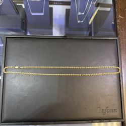 Semi solid 10k Gold chain 