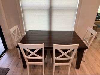 Table and 4 chairs