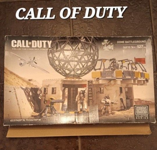 MEGA BLOKS Call Of Duty Dome Battleground Collector Construction Set # 06818 NEW Incomplete