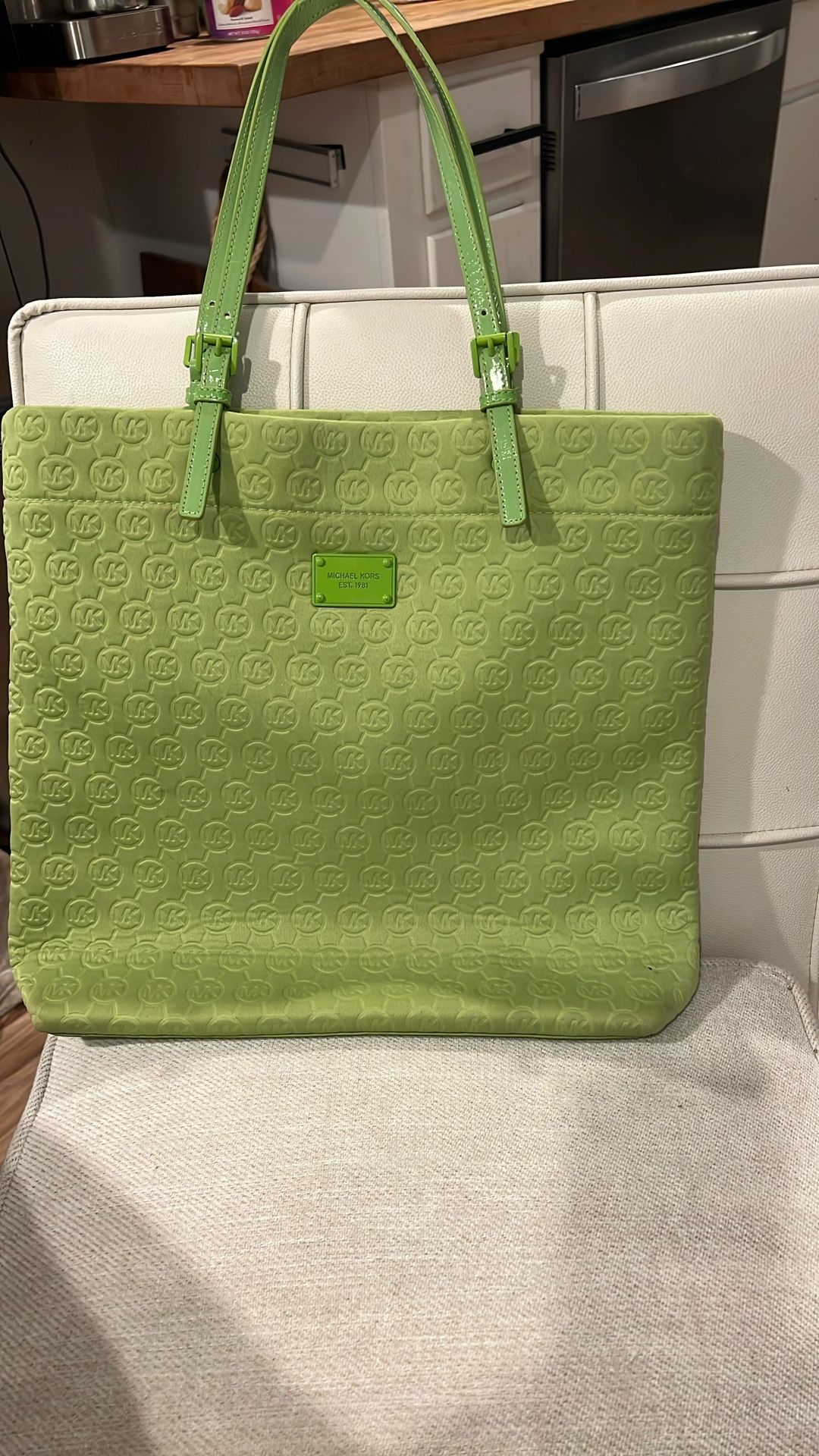 Michael Kors green tote
