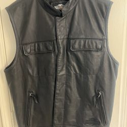Harley Davidson leather vest 2XL