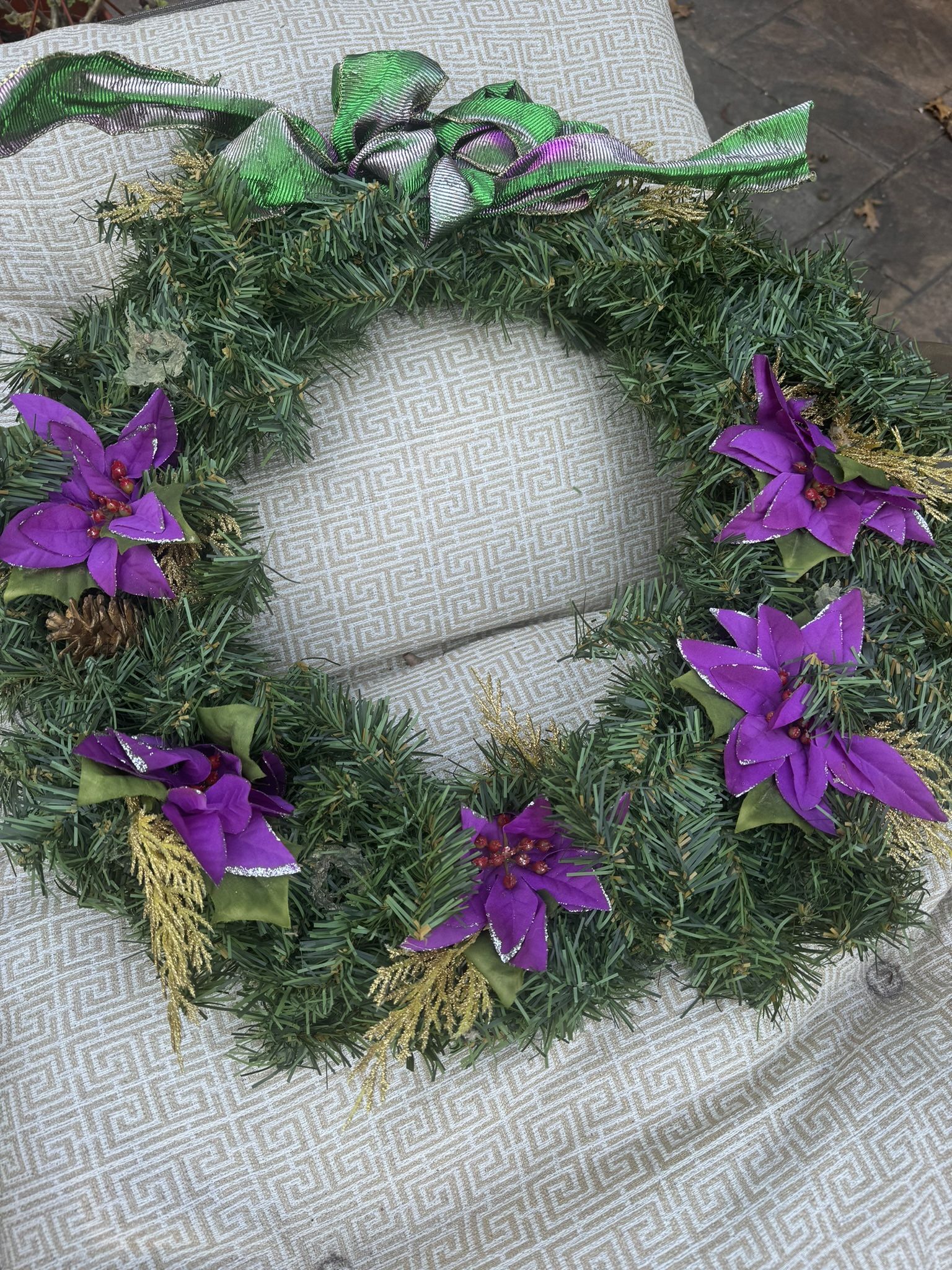 Gold And Purple Wreath