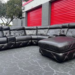 🛋️ Sectional Couch/Sofa - Recliners - Black - Delivery Available 🚛