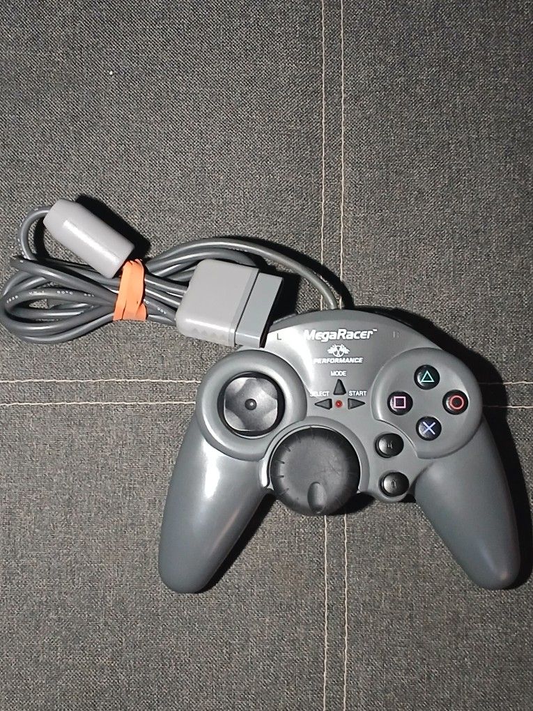 Ps1 Mega Racer Racing Wheel Controller