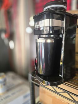 Single Serve Coffee Maker with Travel Mug