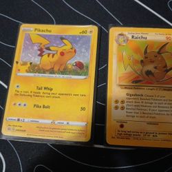 Rare Pikachu 25 Av, Raichu Fossil, Xerneas25 Av, Lugia 25th Av
