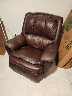 Brown Leather Recliner