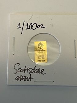 Scottsdale Mint 1/100 Oz Gold Bar