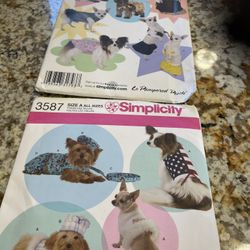 New Simplicity Le Pampered Pooch Patterns 