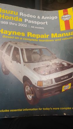 Honda passport Isuzu rodeo and amigo repair manual 1989-2002