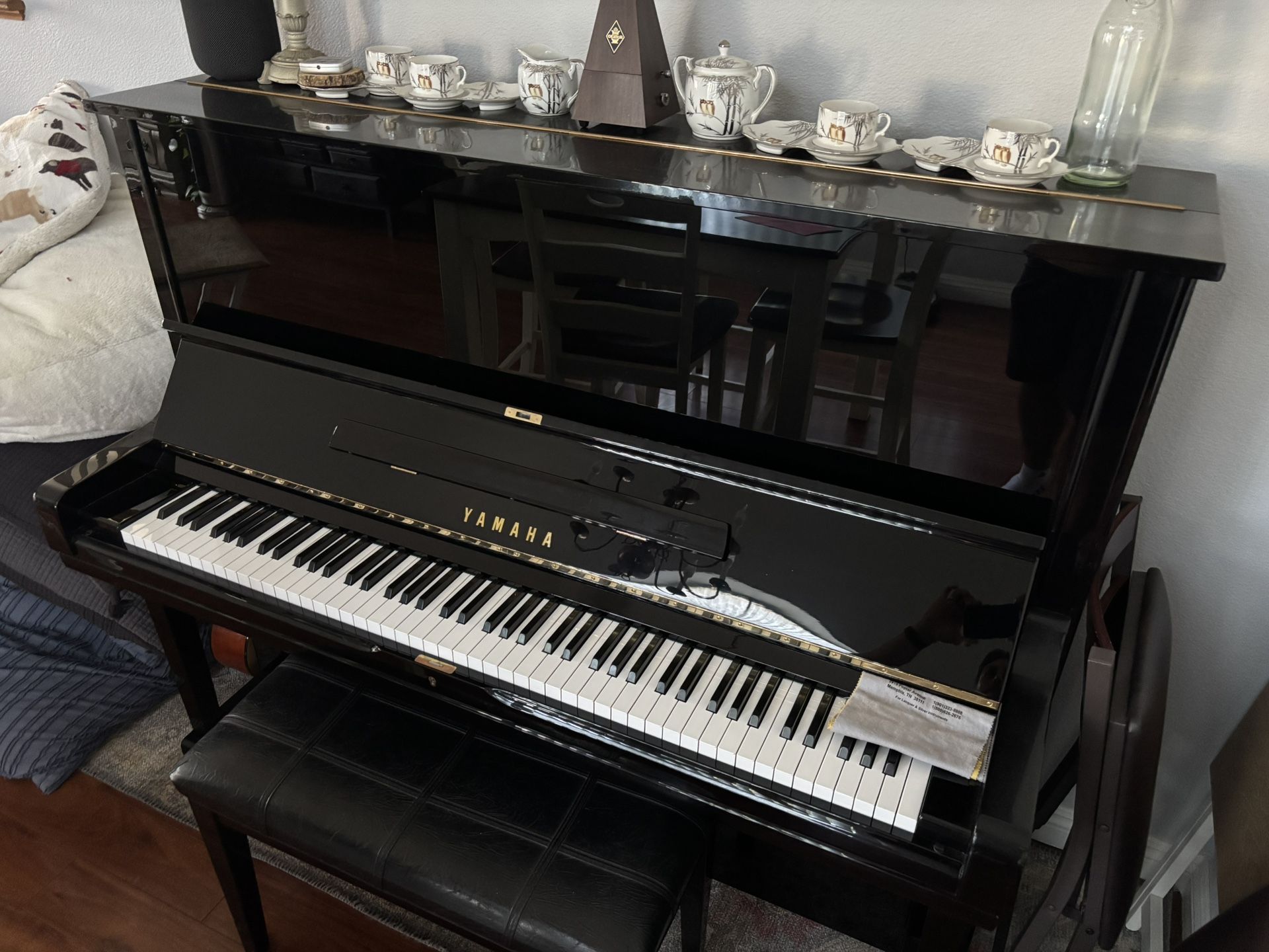Yamaha U3H Upright Ebony Piano