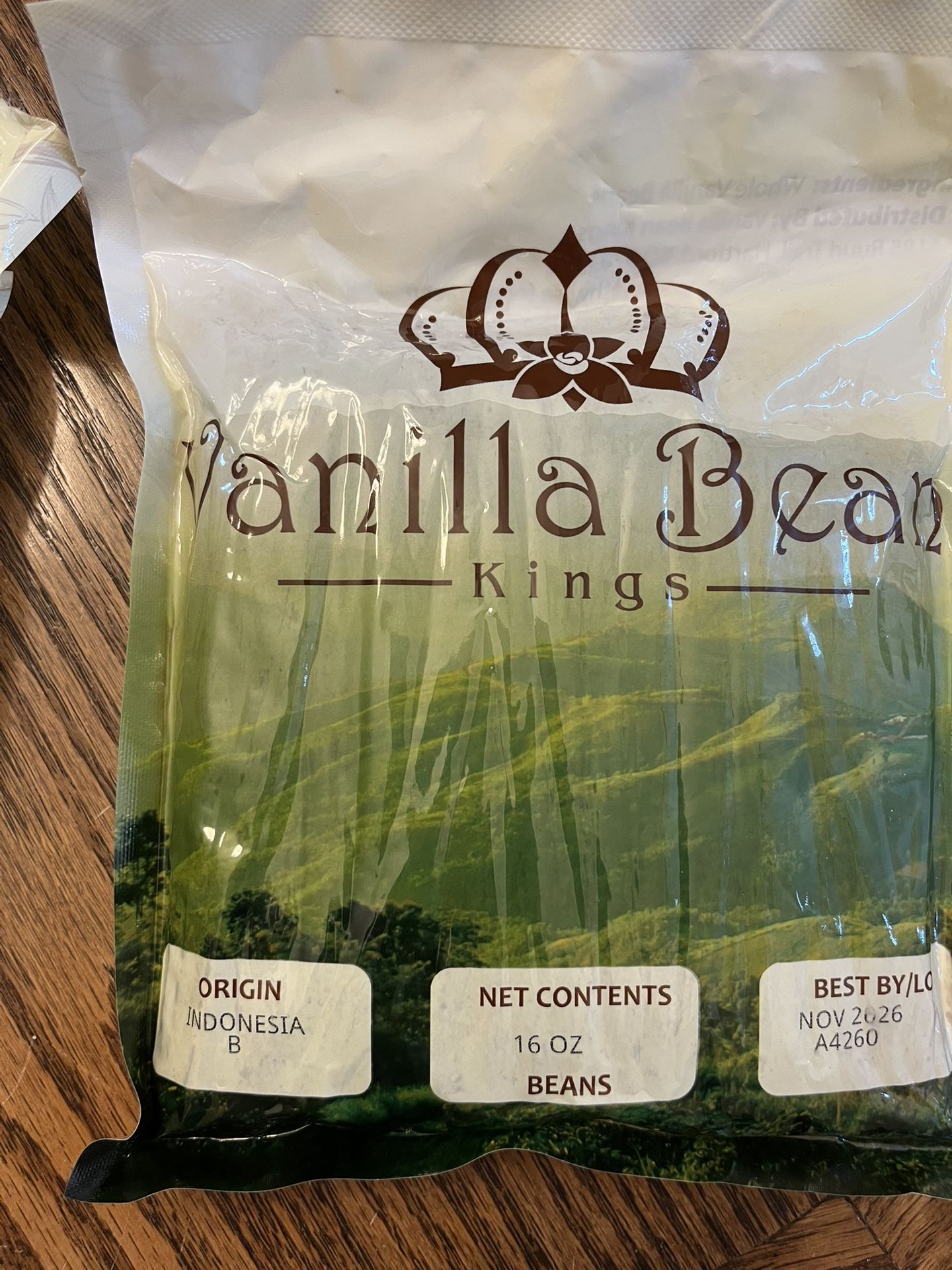 Whole Vanilla Beans 4-16oz Packages