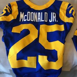Rams Football player worn JERSEY.