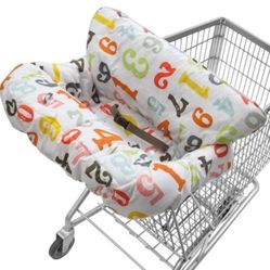 Infantino Cloud grocery shopping mall store cart & high chair soft fluffy washable cover liner
