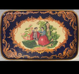 Vintage Daher Victorian Scene Tray