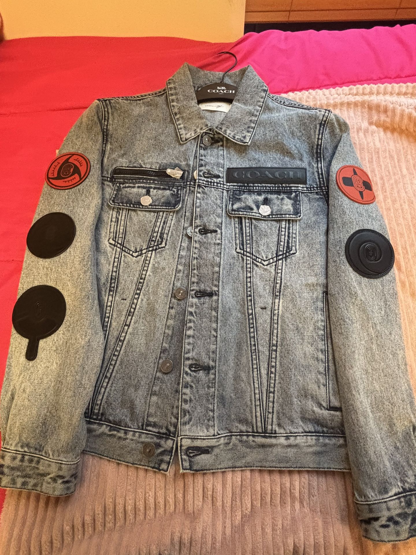 COACH X NARUTO Naruto Coach denim jacket Michael B. Jordan RARE