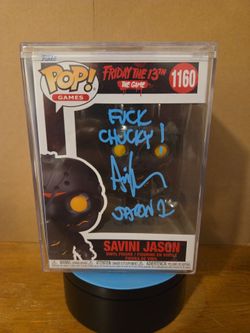 Signed Funko Pop Savini Jason #1160 Friday the 13th