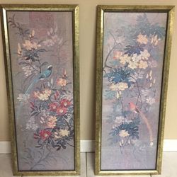 Floral theme wall art