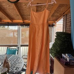 New Sun Dress Orange Color 
